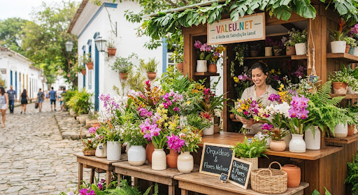 Arranjos de flores na Flor da Esquina